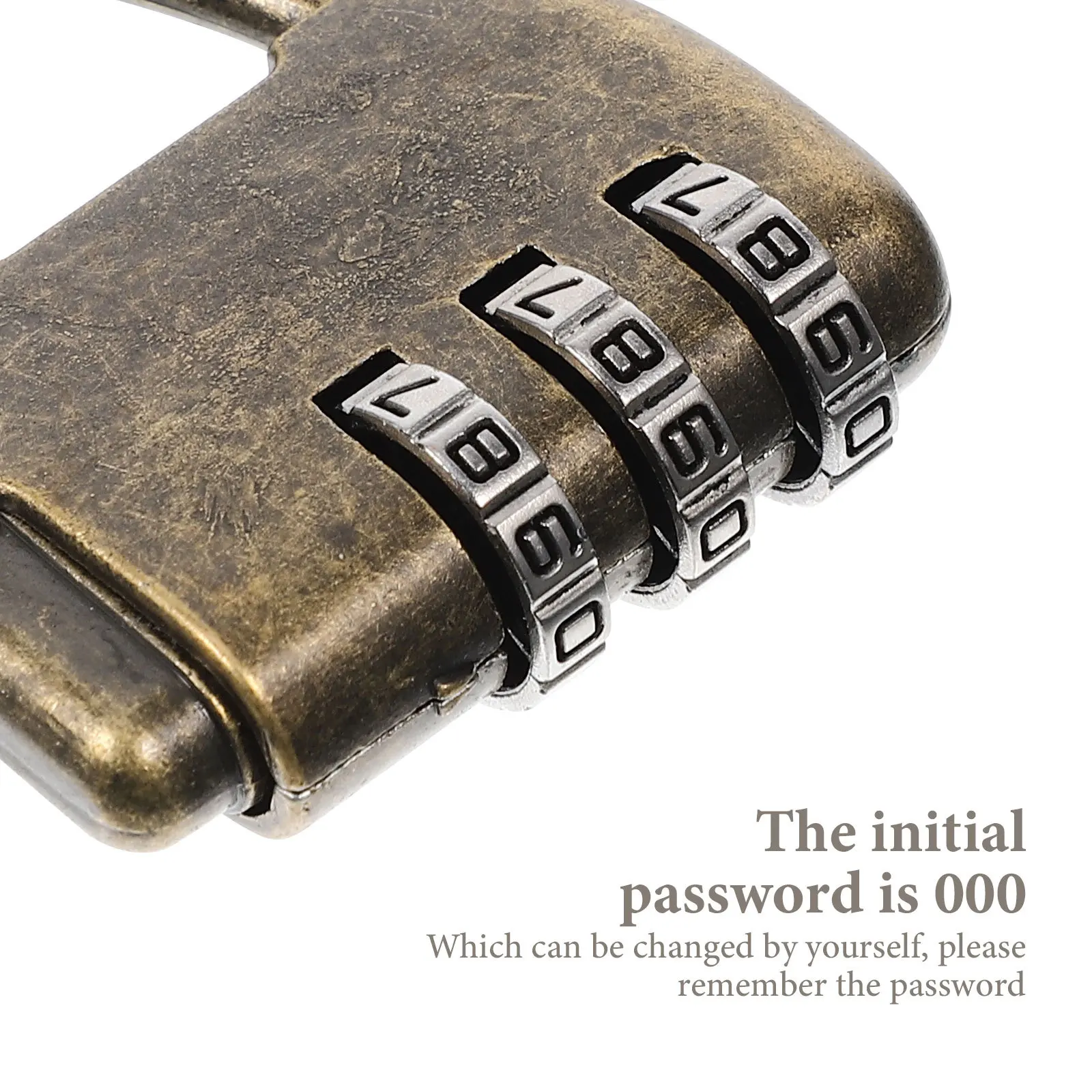 

4pcs Digital Combination Lock Zinc Alloy Retro Style For Cabinet Wooden Box Jewelry Luggage Escape Room Decorative