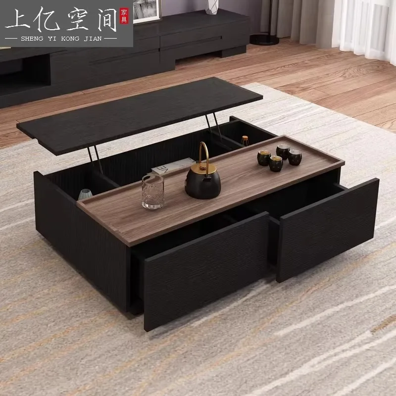 Minimalist Unique Coffee Table Decor Japanese Nesting Storage Center Table Hotel Storage Table Basse Luxe Furniture Home