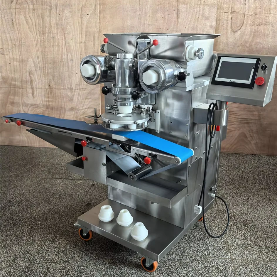 Automatic Commercial Encrusting Machine Multi-Function for Mooncake Mochi Rice Ball Cookie Making Production Line