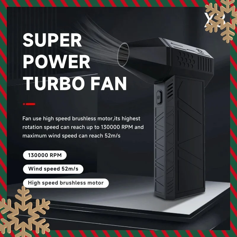 

Handheld Brushless Motor 130,000 RPM 3nd Generation X3 Violent Blower Mini Turbo Jet Fan Wind Speed 52m/s industrial Duct Fan