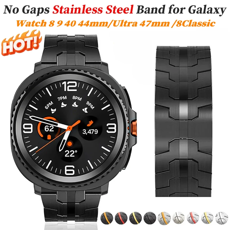 Herren Edelstahl-Armband für Samsung Galaxy Watch 8 9/Ultra/Classic 46 Armband für Samsung Galaxy 7Ultra 47MM Gurt Zubehör