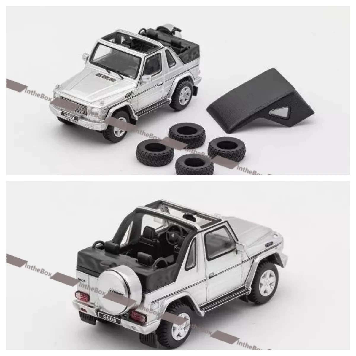 

GCD Gaincorp Products 1:64 MB G500 Convertible LHD Silver