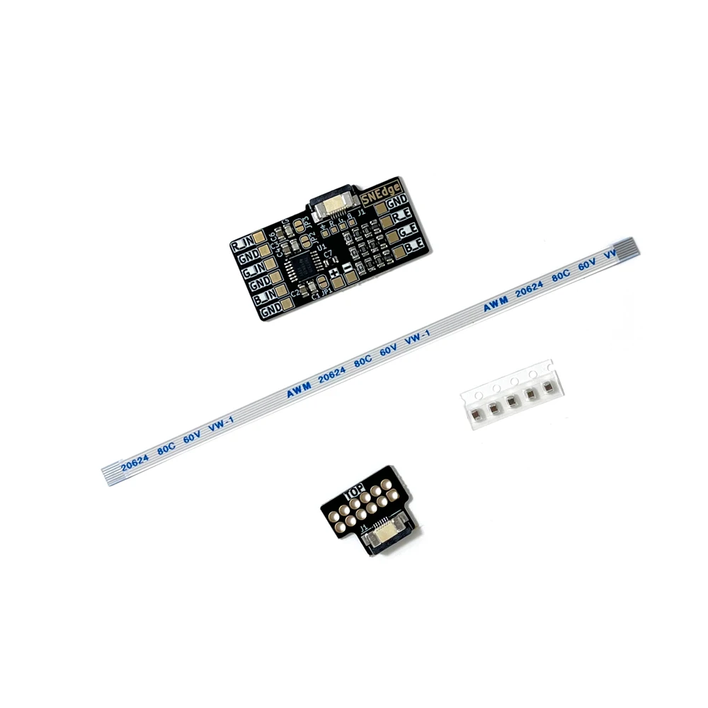 RGB-Bypass-Mod SNEdge-Kit für Original 2-Chip Super Famicom SNES Konsole Video-Signal-Upgrade-Board zur Reduzierung von RGB-Verwischungen
