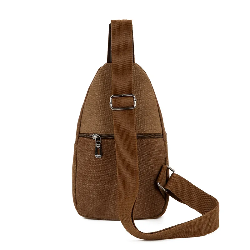 Bolso de pecho para Hombre, bandolera de lona, informal, deportiva