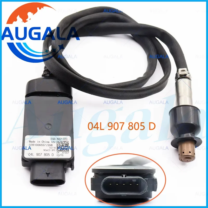 AUGALA Nitrogen Oxide NOx Sensor 04L907805D For VW Tiguan Touran 5T1 Skoda Kodiaq DBGC DFHA 2.0 TDI 0281006557