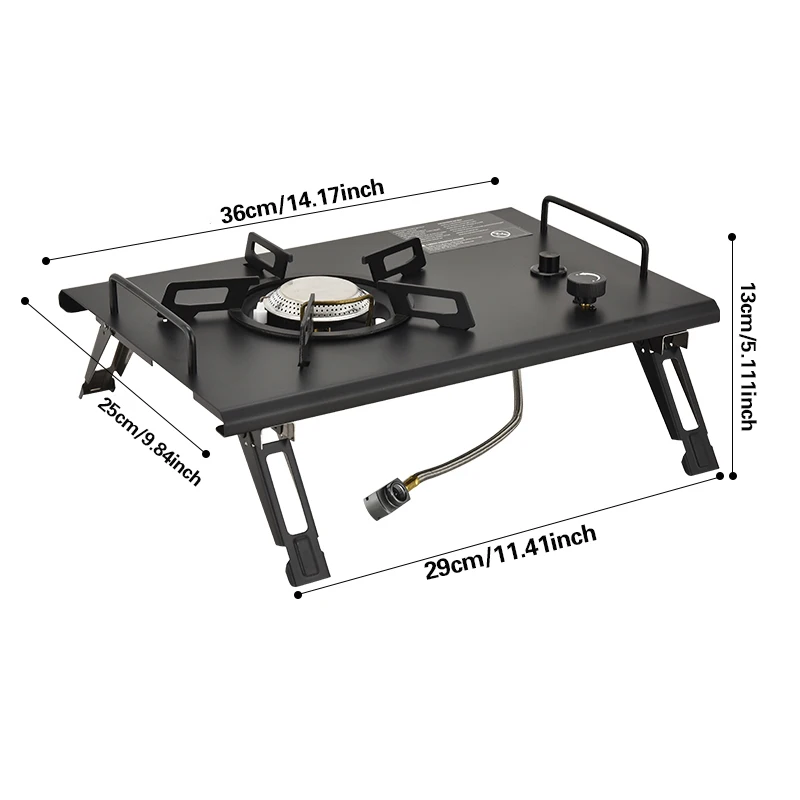 Pandatour Outdoor IGT Camping Stove Durable Copper Head Easy Equiped One-Touch One lick Ignite Table Stove Tourism Cooker Stove