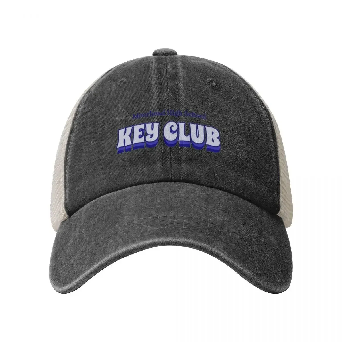 MHS key club bubble font Baseball Cap sun hat Uv Protection Solar Hat Golf Women's Hats 2025 Men's