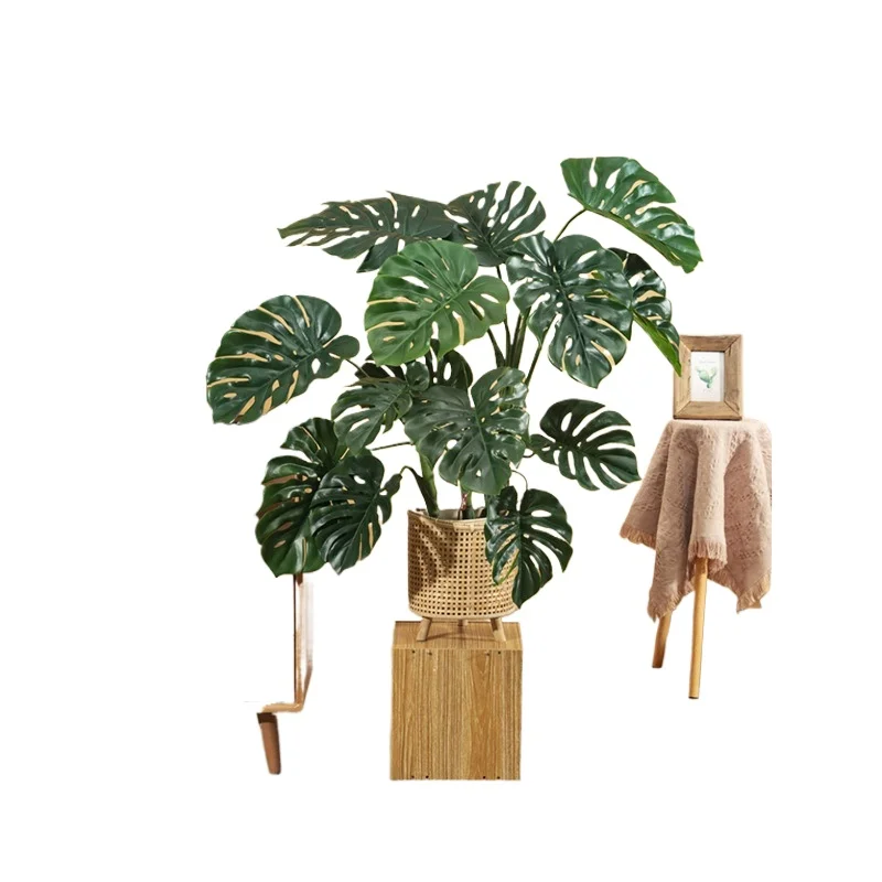 Simulated Turtle-backed Bamboo Green Plants Large Floor-to-Floor Bionic Plants Indoor Living Room Office High-end Light Luxury P