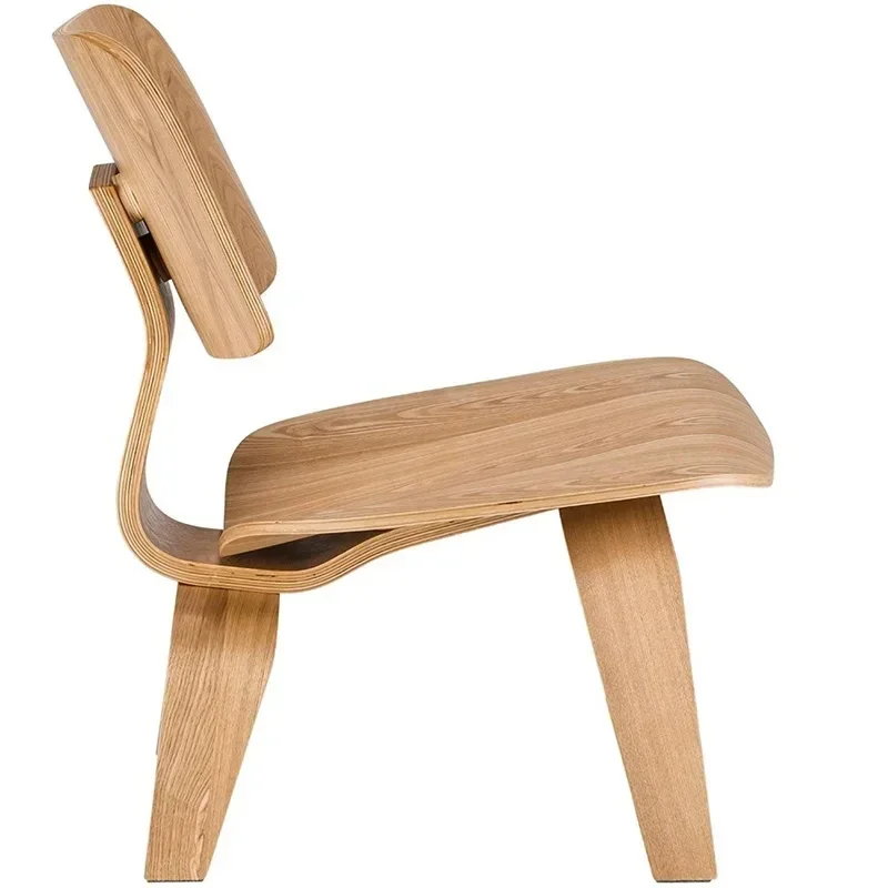 

z Molded Plywood Leisure Armchair Wood Legs Natural Living Room Century Wood Replica Accent Chair Furniture For Kitchen