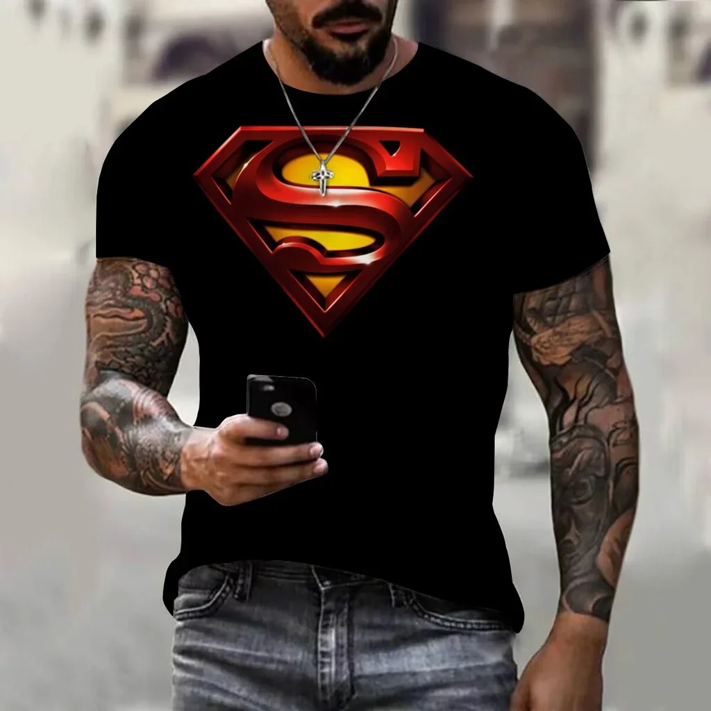 New Hot 3D Printed Men's T-shirt, Loose Summer City Fashion Clothing, Comfortable Classic Short Sleeved Clothing