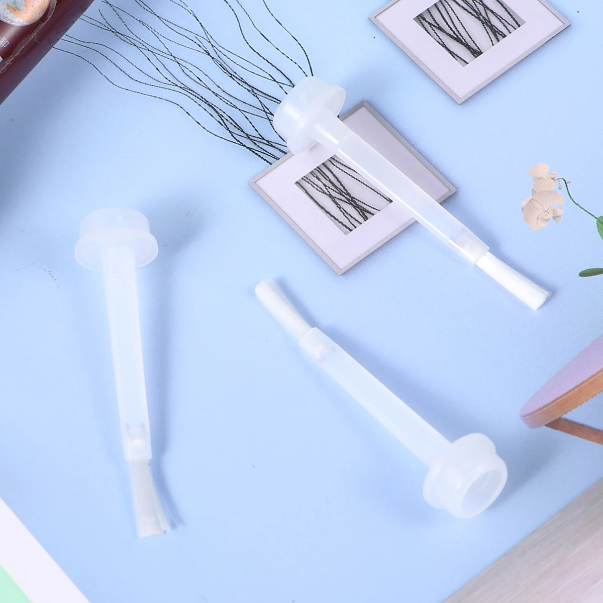 

1Set Nail Dipping Powder Replacement Liquid Brush White Brush Durable Convenient for Nail Varnish Dip Powder Gel