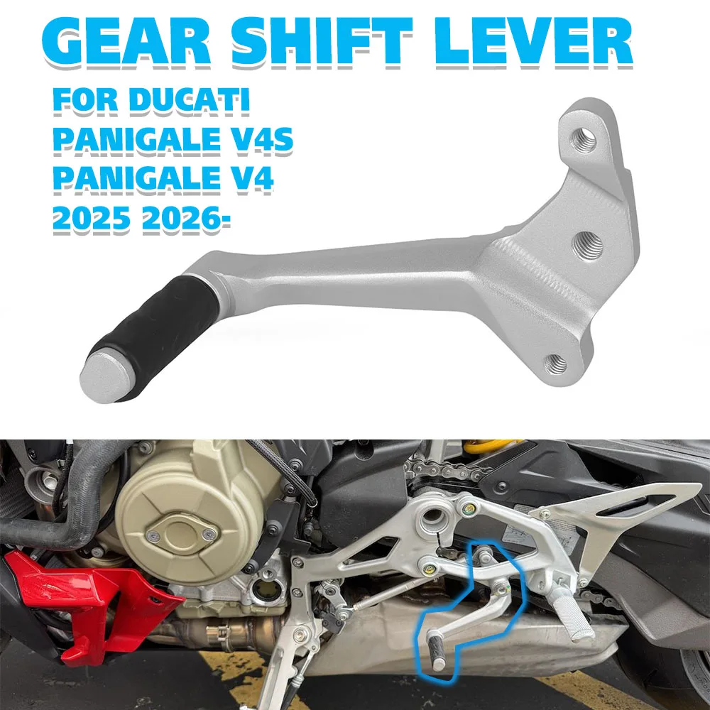 

For DUCATI PANIGALE V4 V4S 2025 2026- Motorcycle Accessories Rear Gear Shift Lever Gear Shifter Levers Shift Pedal