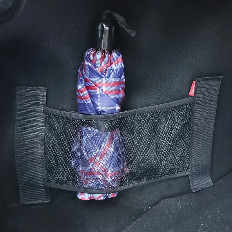 Oversized Mesh Pocket Car Trunk Sundries Fixed Net Car Storage Fixed Rack Car Elastic Luggage Mesh Pocket Storage Bag