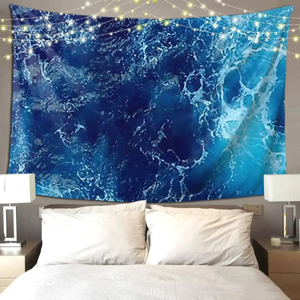 Deep Sea Tapestry Art Wall Hanging Aesthetic Home Decoration Tapestries for Living Room Bedroom Dorm Room