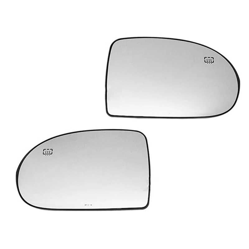 2Pcs Door Wing Side Mirror Glass Heated With Backing Plate For JEEP Compass 2007 - 2017 Left+Right