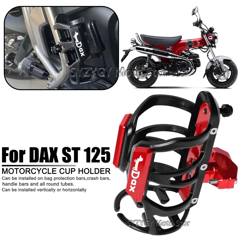 For Honda Dax st 125 Motorcycle Universal CNC Accessorie Beverage Water Bottle Cage Drink Cup Holder