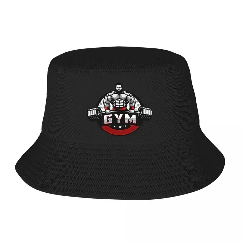 Custom bodybuilding gym bucket hat for women men printed fitness muscle summer beach sun fishing cap