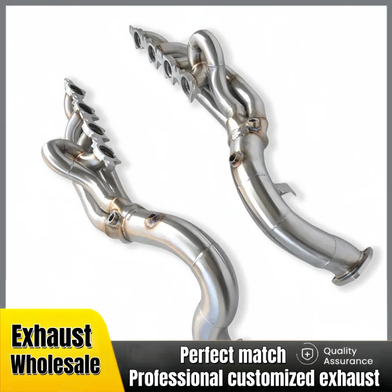 

High-flow Exhaust Manifold Head for Audi RS5 4.2L 2009-2015 SS304 Car Performance Exhaust Pipe Modification Power Upgrade