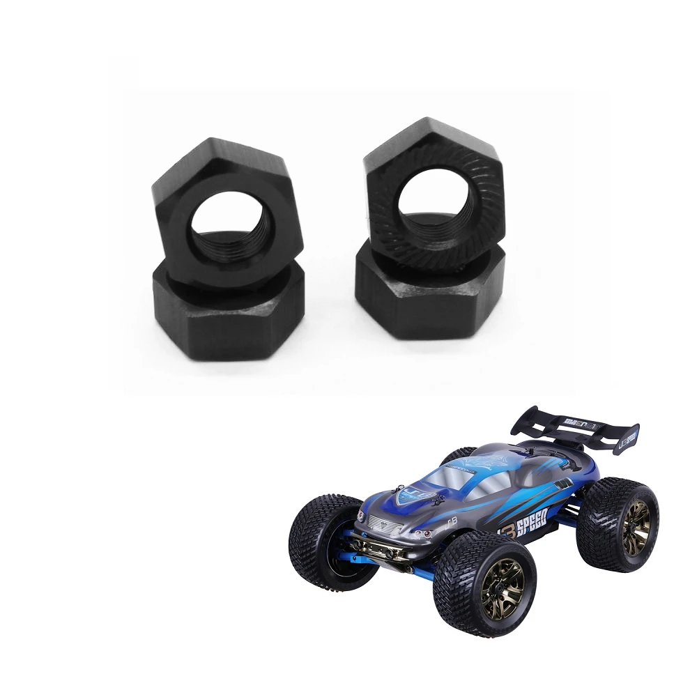 4Pcs 17Mm M10โลหะล้อ Hex Nut NT002สำหรับ JLB Racing CHEETAH 11101 21101 J3ความเร็ว1/10 RC รถอะไหล่อัพเกรด