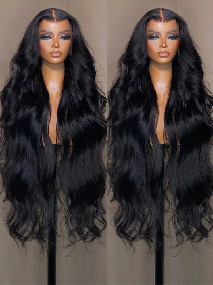 Body Wave 13x4 13x6 Transparent Lace Front Human Hair Wig 36Inch Brazilian Wavy 360 Lace Frontal Wigs For Black Women Preplucked