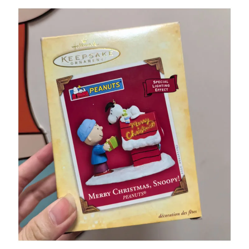 سنوبي شجرة عيد الميلاد زخرفة الكرتون kawaii سطح المكتب زخرفة ديكور المنزل مكتب زخرفة الأطفال هدية عيد ميلاد