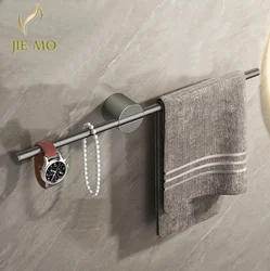 Gray Bathroom Towel Rack Removable Towel Bar Bathroom Shelf Hanging Towel Bathroom Hanging