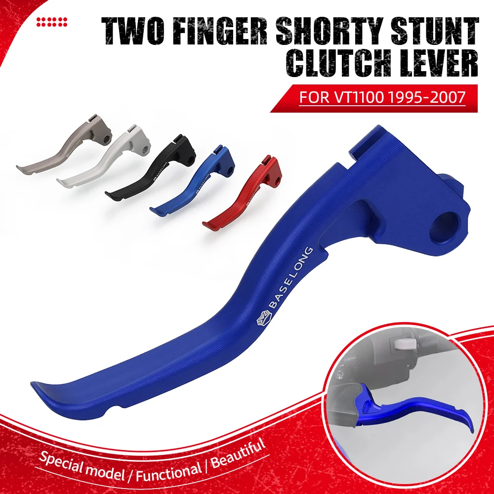 

Two Finger 10% Force Reduction Clutch Shorty Stunt Lever FOR HONDA VT1100 1995-2002-2003-2004-2005-2006-2007 VT750 VTX VT 1300