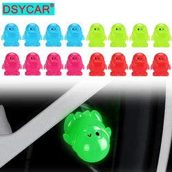 4Pcs Fluorescent Car Tire Valve Caps , Tire Valve Accessories, Luminous Tire Valve Cover, Suitable for Car Truck Motorcycle Bike