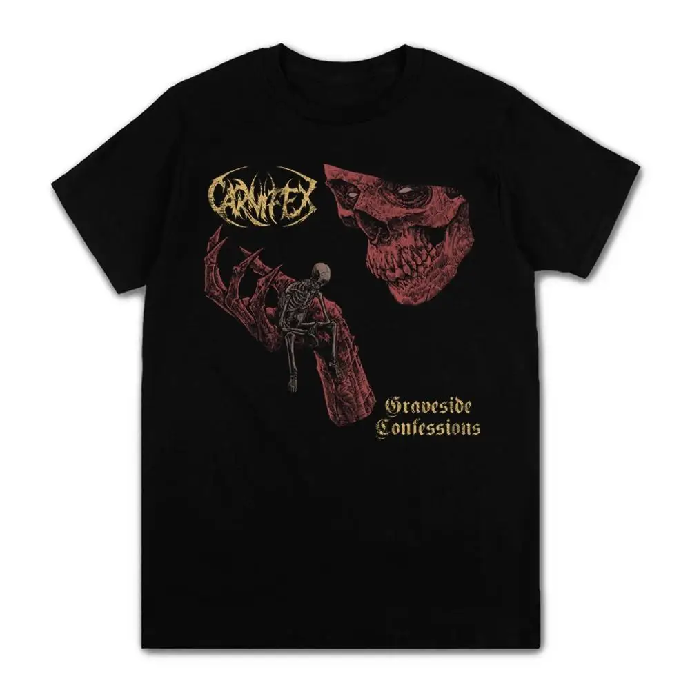 Carnifex الجرافيك طباعة تي شيرت الموت المعادن روك باند 2023 جديد الرجال النساء قصيرة الأكمام ملابس الشارع الشهير الاتحاد الأوروبي حجم تي شيرت