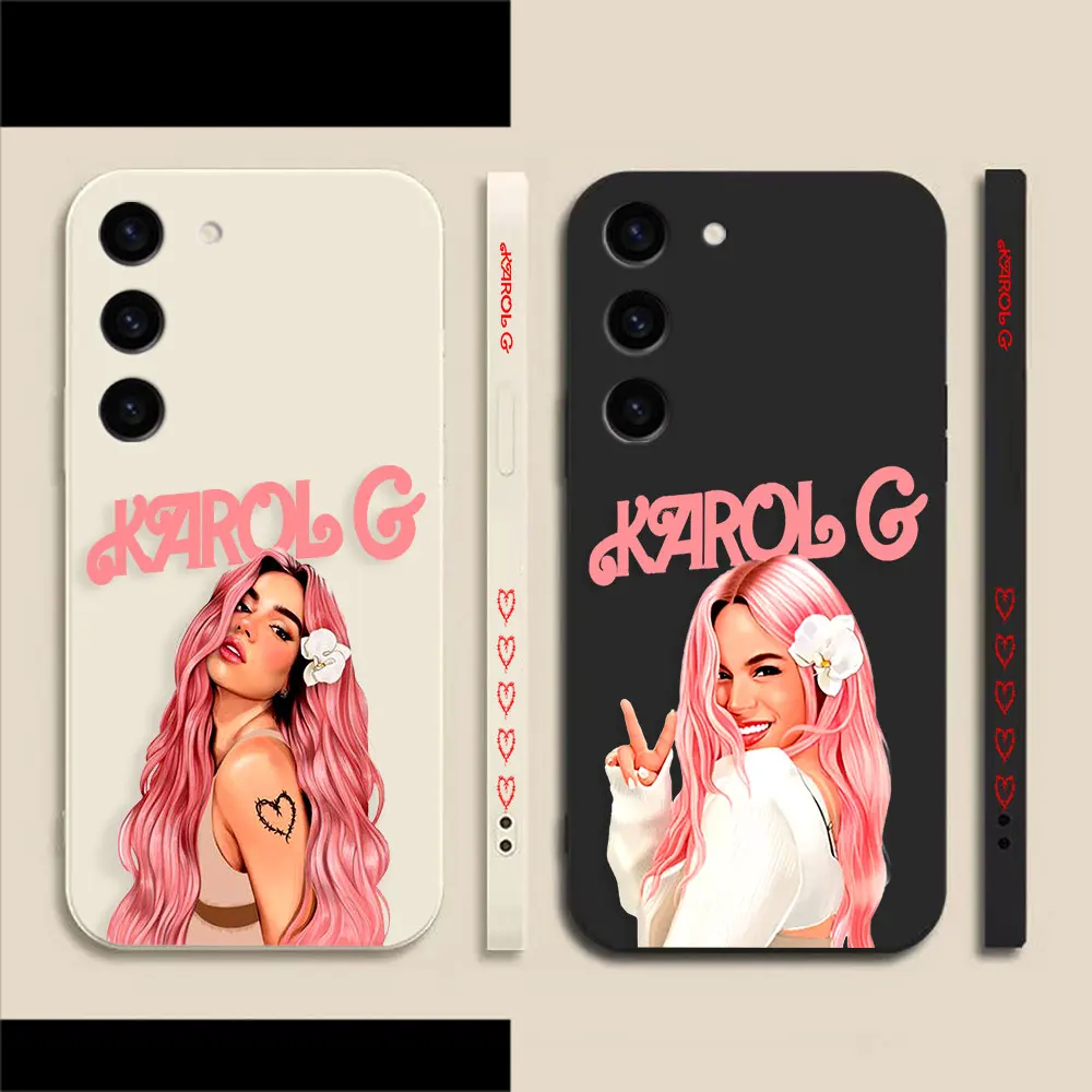 Pop Singer K-Karol G Phone Case For Samsung S23 S22 S21 S20 FE S11 S11E S10 S10E S9 S8 S30 Ultra Plus 4G 5G Case Fundas Shell