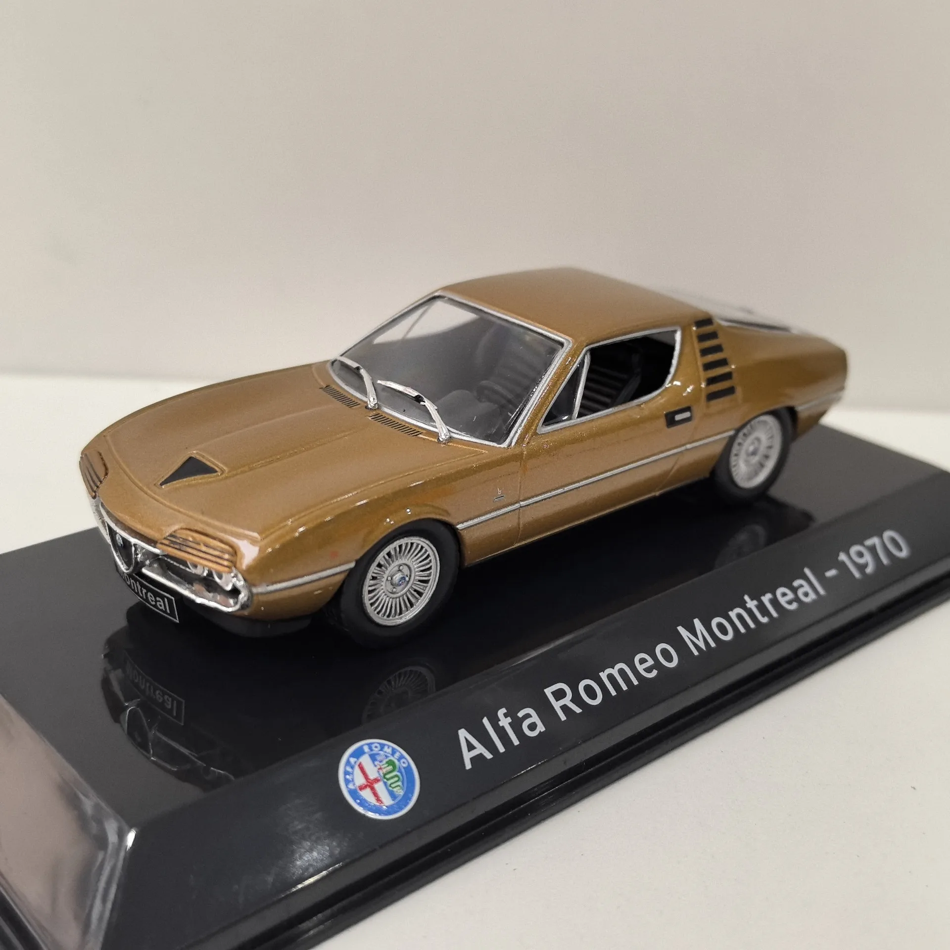 

Литой под давлением автомобили в масштабе 1:43 ALFA ROMEO Montreal 1970 Alfa Romeo, модель автомобиля из сплава, Коллекционная игрушка, подарок, сувенир, украшение для дисплея