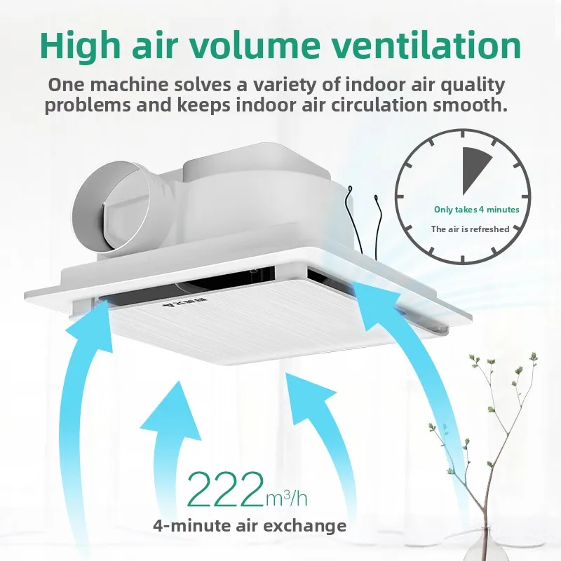 Exhaust Fan Powerful Silent Ventilation Fan Bathroom Ceiling Exhaust Fan Ceiling Type Kitchen Fume Extraction