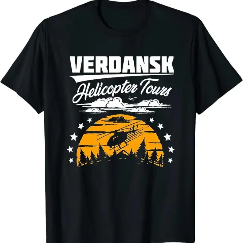 Unique Warzone Verdansk Helicopter Tours Classic T Shirt Size M 3XL