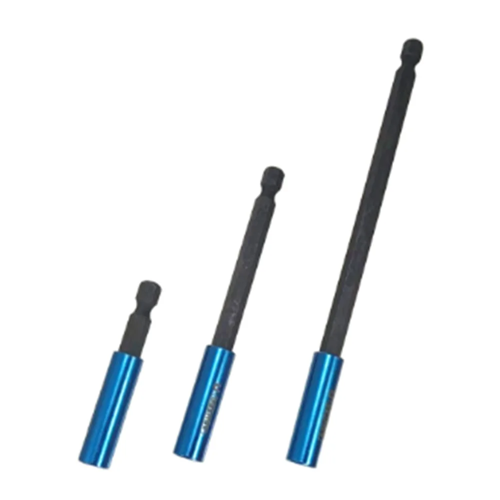 Bit Extension Rod 1/4 Inch Shank Pneumatic Air Batch Securely Hold Bits Superior Access For Hard-to-reach Fasteners 100mm Length