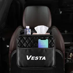 Car Seat Storage Bag Leather Multi Hanging for lada vesta granta kalina priora Niva Samara Vesta Largus Xray car Accessories