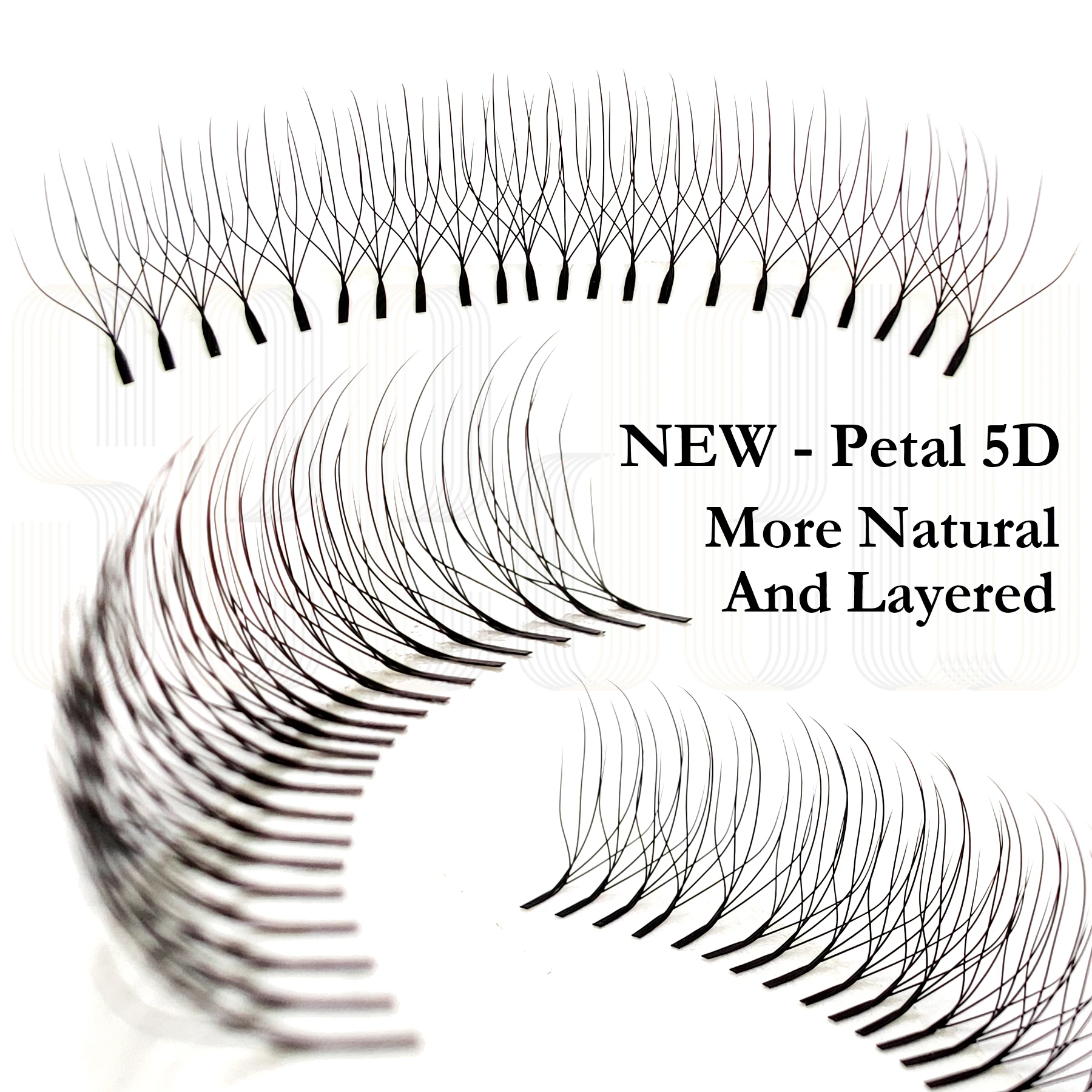 SEEDEW U-förmige 5D Fairy Clover Wimpernverlängerung, Dicke 0,07 mm, handgefertigt, Premium-Materialien, natürliche, weiche Wimpern – Detail 1