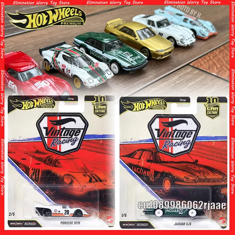 

Коллекционные модели автомобилей Hot Wheels 1:64: Jaguar XJS, Porsche, Corvette, Ferrari 250, Lancia, Nissan — винтажные гоночные машины из литого сплава