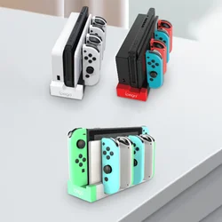 NEW COLOR for Nintendo Switch oled JoyCon 4 in 1 Charger Controller Dock Station Holder for Nintendo Switch Joy-Con Charging
