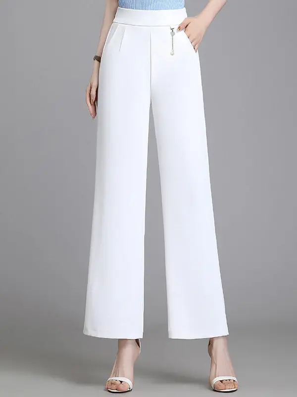 

Loose Thin Breathable Summer Pants for Moms Middle-aged And Older Casual Pants Comfortable Lightweight Polyester Fiber
