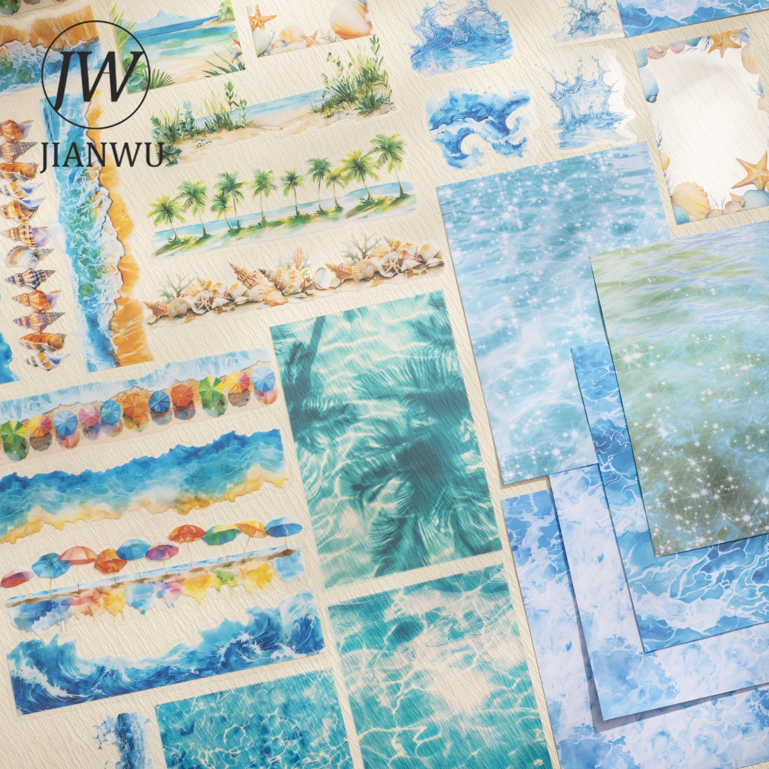 

JIANWU Heals Ddiary Life Series, винтажная размазка, пузырь, пейзаж, коллаж, материал для скрапбукинга, креативный DIY, мусорный журнал, канцелярские принадлежности