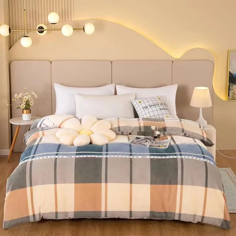 180x200 سنتيمتر الدافئة أفخم غطاء لحاف الشتاء الصوف الفراش مكافحة ساكنة الحليب النسيج ل ছাত্র عنبر