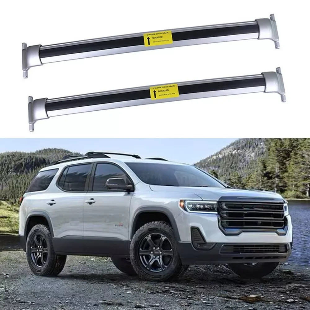 2PCS Aluminum Crossbar Cross Bars Fits for GMC Acadia 2017-2023 Luggage Carrier Cargo Bar