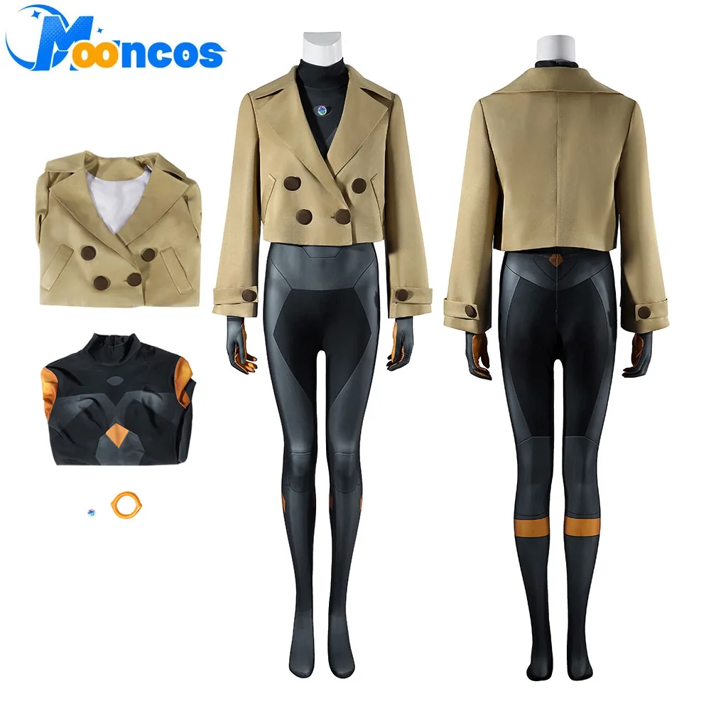 أنيمي إيما تأثيري المرأة الخيال بذلة معطف زي لعب الأدوار تجهيزات الملابس للإناث هالوين كرنفال البدلة بدلة الحفلات