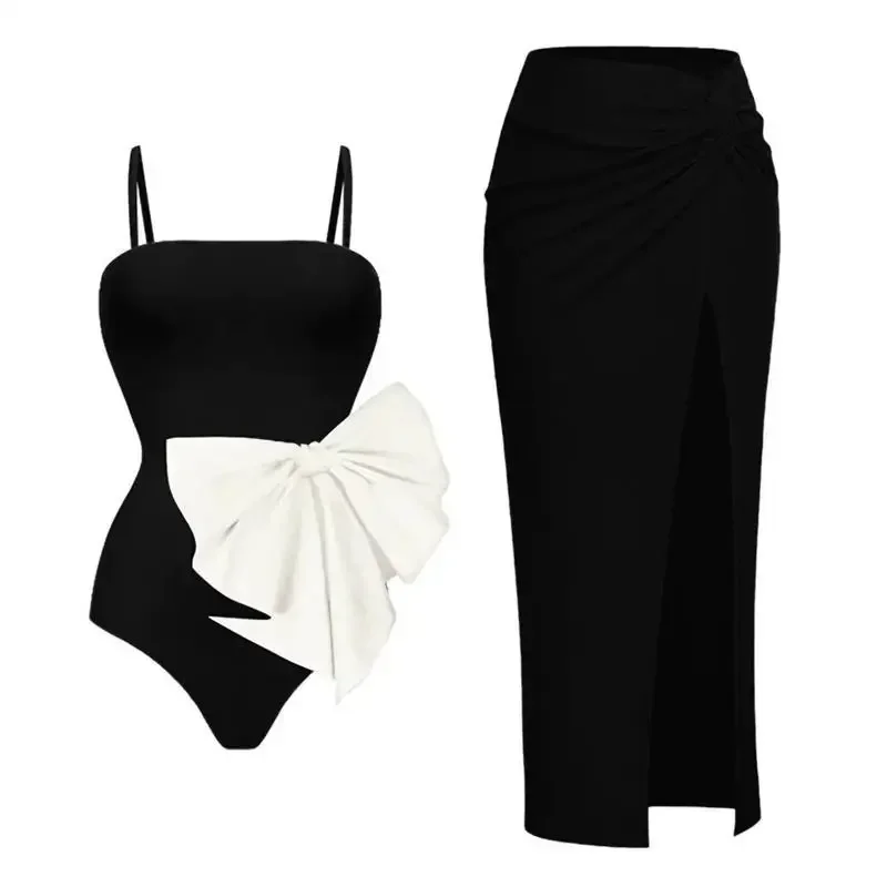 Traje de baño retro de una pieza y falda, bikini de lujo, traje de baño de diseñador, Sinwear vintage, ropa de surf, verano