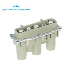 09380052601 HARTING 200A5-pin male ferrule axial bolt wiring