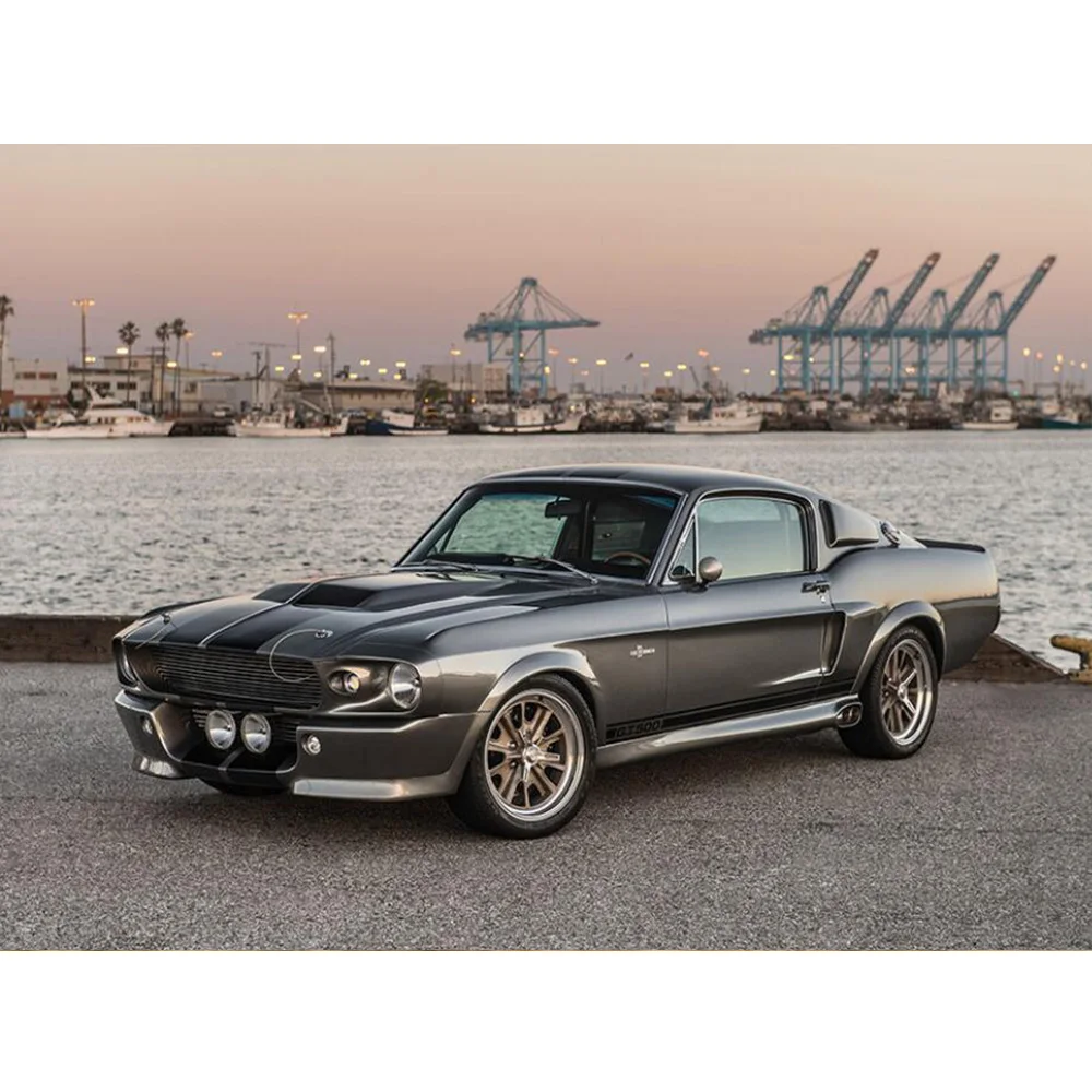 Набор для алмазной вышивки 5D «сделай сам», картина с надписью Eleanor Car, полное 3D вышивка, мозаика, настенное украшение, рождественский подарок