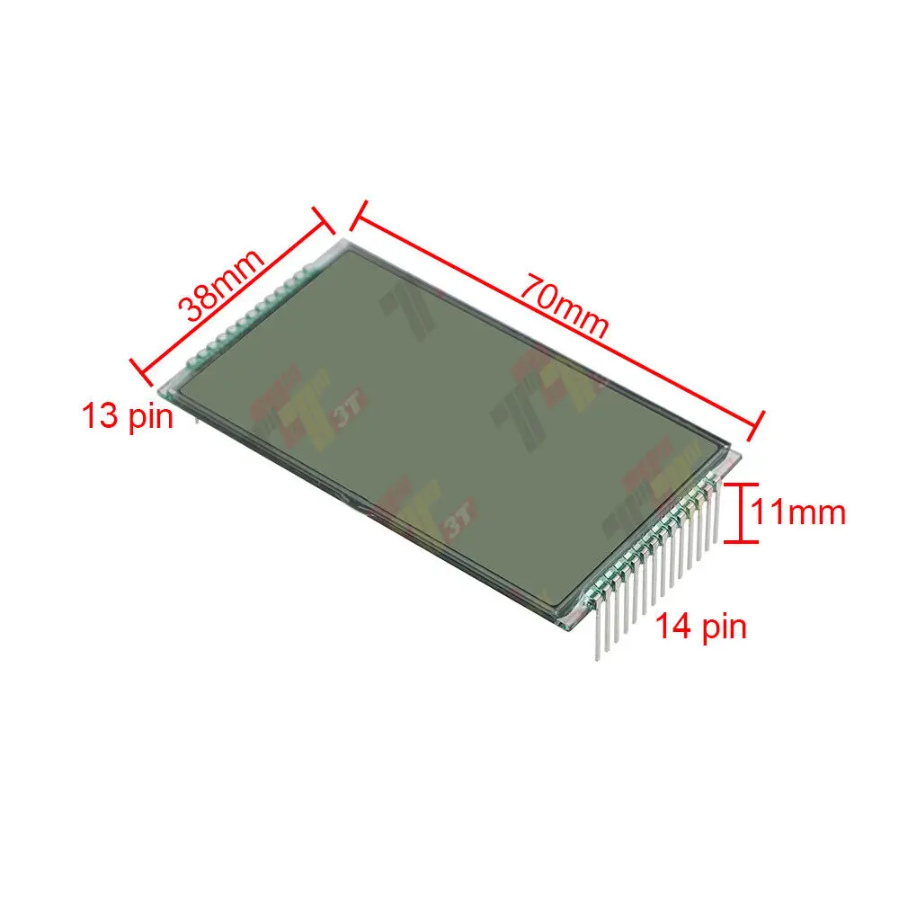 Display LCD 13+14 pin per riparazione pixel cluster strumenti trattore Fendt 200 AST