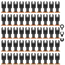 10/50 pçs lâminas de serra oscilantes aço alto carbono 44mm arco borda multiferramenta lâminas afiadas resistentes ao desgaste lâminas oscilantes