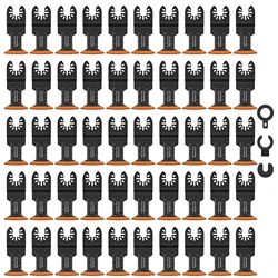 10/50Pcs Oscillating Saw Blades High Carbon Steel 44MM Arc Edge Multitool Blades Sharp Wear Resistant Oscillating Blades