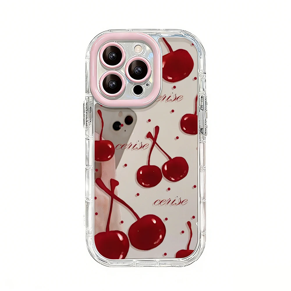 Einfache Cartoon-Graffiti-Air-Cushion-Spiegel-Handyhülle für iPhone 17 15 14 16 Pro Max 13 12 11 Pro X XR XS 7 8 Plus 17Air Cover – Detail 7
